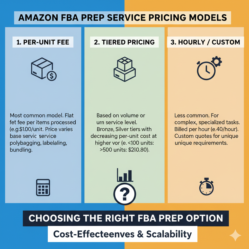Amazon FBA Prep Service Pricing Models