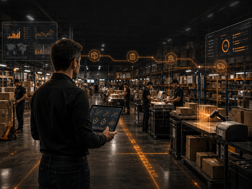Structured Amazon FBA prep warehouse operations